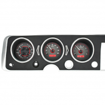 1968 Pontiac GTO VHX Gauge Kit - Carbon Fiber/Red