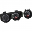 1968 Pontiac GTO VHX Gauge Kit - Black/Red