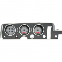 1968 Pontiac GTO VHX Gauge Kit - Silver/Red