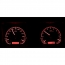 1969 Camaro VHX Gauge Kit - Black/Red