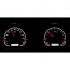 1969 Camaro VHX Gauge Kit - Black/White