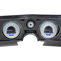 1969 Chevelle/ El Camino VHX Gauge Kit -Silver Alloy/Blue