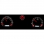 1969 Chevelle VHX Gauge Kit w/Analog Clock - Silver/White