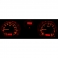 1969 Chevelle VHX Gauge Kit - Carbon Fiber/Red