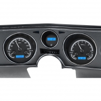 1969 Chevelle VHX Gauge Kit - Black/Blue