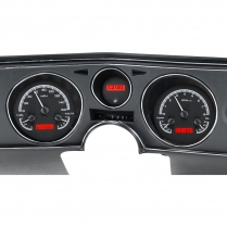 1969 Chevelle VHX Gauge Kit - Black/Red