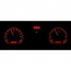 1969 Chevelle VHX Gauge Kit - Black/Red