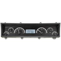 1969-76 Nova VHX Gauge Kit - Black/White