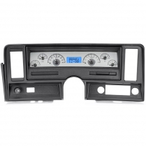 1969-76 Nova VHX Gauge Kit - Silver/Blue