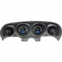 1969-70 Mustang VHX Gauge Kit - Black/Blue