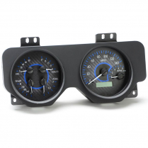1969 Pontiac Firebird VHX Gauge Kit - Carbon Fiber/Blue