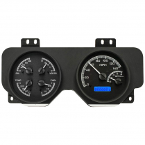 1969 Pontiac Firebird VHX Gauge Kit - Black/Blue