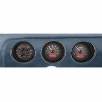 1969 Pontiac GTO VHX Gauge Kit - Carbon Fiber/Red