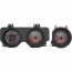 1969 Pontiac GTO VHX Gauge Kit - Carbon Fiber/Red