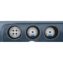 1969 Pontiac GTO VHX Gauge Kit - Silver/Blue