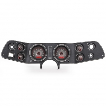 1970-81 Camaro VHX Gauge Kit - Carbon Fiber/Red