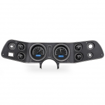 1970-81 Camaro VHX Gauge Kit - Black/Blue