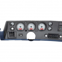 1970-72 Chevelle SS Monte Carlo VHX Gauge Kit - Silver/Red