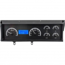 1970-72 Malibu VHX Gauge Kit - Black/Blue