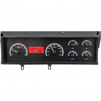 1970-72 Malibu VHX Gauge Kit - Black/Red