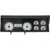 1970-72 Malibu VHX Gauge Kit - Silver/White