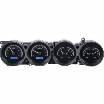 1970-74 Challenger Rally Dash VHX Gauge Kit - Black/Blue