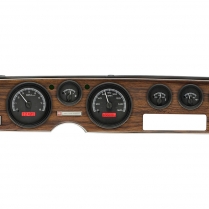 1970-81 Pontiac Firebird VHX Gauge Kit - Black/Red
