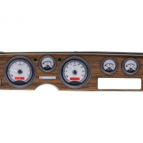 1970-81 Pontiac Firebird VHX Gauge Kit - Silver/Red