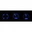 1970-72 Pontiac GTO VHX Gauge Kit - Carbon Fiber/Blue