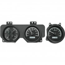 1970-72 Pontiac GTO VHX Gauge Kit - Black/White