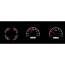 1970-72 Pontiac GTO VHX Gauge Kit - Black/White