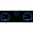 1971-73 Mustang VHX Gauge Kit - Black/Blue