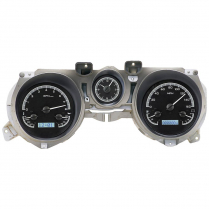 1971-73 Mustang VHX Gauge Kit - Black/White