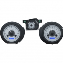 1971-73 Mustang VHX Gauge Kit - Silver/Blue