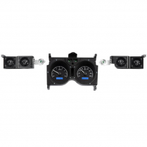 1973-77 Chevelle VHX Gauge Kit - Black/Blue