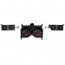 1973-77 Chevelle VHX Gauge Kit - Black/Red
