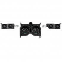1973-77 Chevelle VHX Gauge Kit - Black/White