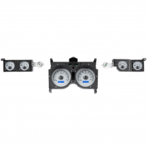 1973-77 Chevelle VHX Gauge Kit - Silver/Blue
