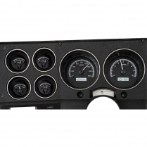 1973-87 Chevy & GMC Pickup VHX Gauge Kit - Black/White
