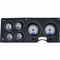 1973-87 Chevy & GMC Pickup VHX Gauge Kit - Silver/Blue