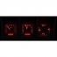 1973-79 Ford Pickup VHX Gauge Kit - Carbon Fiber/Red