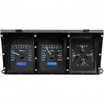 1973-79 Ford Pickup VHX Gauge Kit - Black/Blue