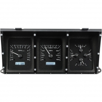 1973-79 Ford Pickup VHX Gauge Kit - Black/White