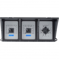 1973-79 Ford Pickup VHX Gauge Kit - Silver/Blue