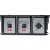 1973-79 Ford Pickup VHX Gauge Kit - Silver/Red