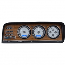 1973-85 Jeep Wagoneer/J-Trucks VHX Gauge Kit - Silver/Blue