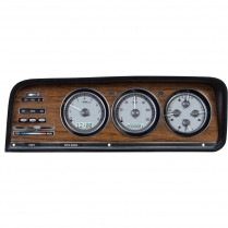 1973-85 Jeep Wagoneer/J-Trucks VHX Gauge Kit - Silver/White