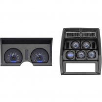 1978-82 Corvette VHX Gauge Kit - Carbon Fiber/Blue