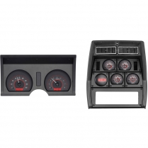 1978-82 Corvette VHX Gauge Kit - Carbon Fiber/Red