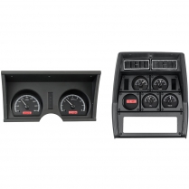 1978-82 Corvette VHX Gauge Kit - Black/Red